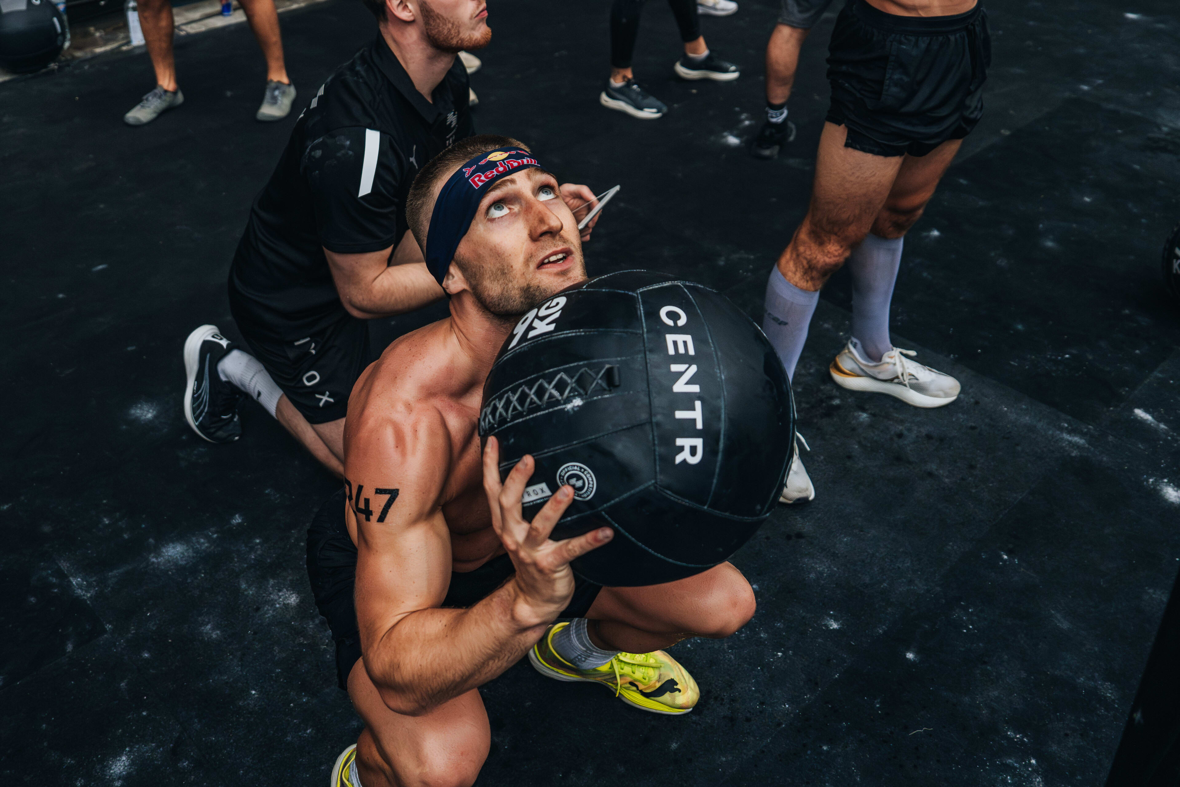 Wall Ball Exercise Demonstration